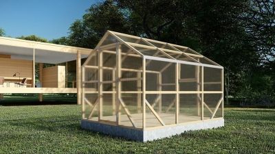 serre bois et polycarbonate